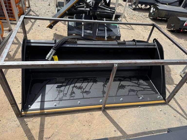 2025 Raytree Unused RMRB72 Skidsteer Power Rake Bucket image