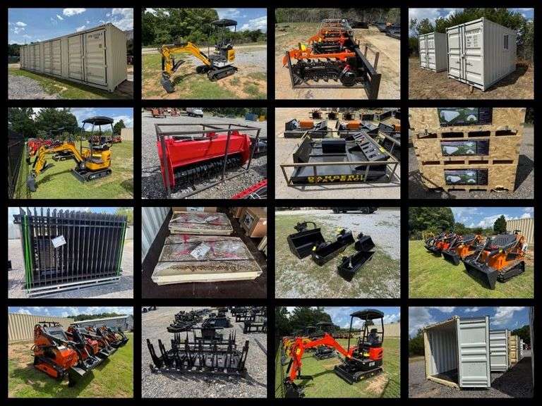 New Equipment and Containers - July Mini-Excavators, Skidsteer Attachments, Fencing and Containers image
