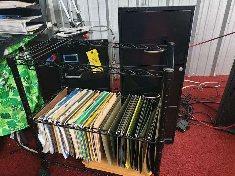 (2) file cabinets and (1) rolling file image