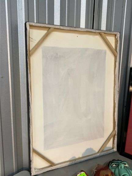 (2) Abstract Art - hand painted canvas