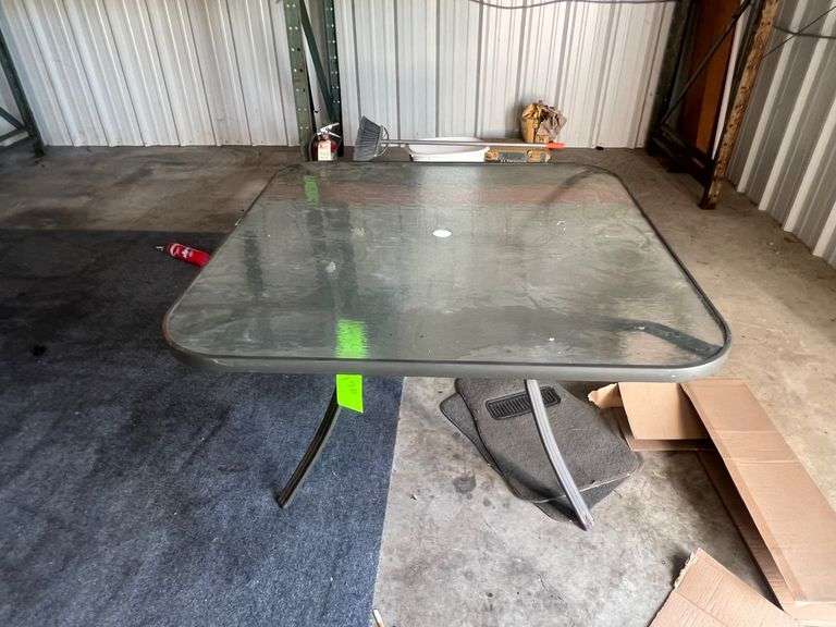 Glass outdoor table image
