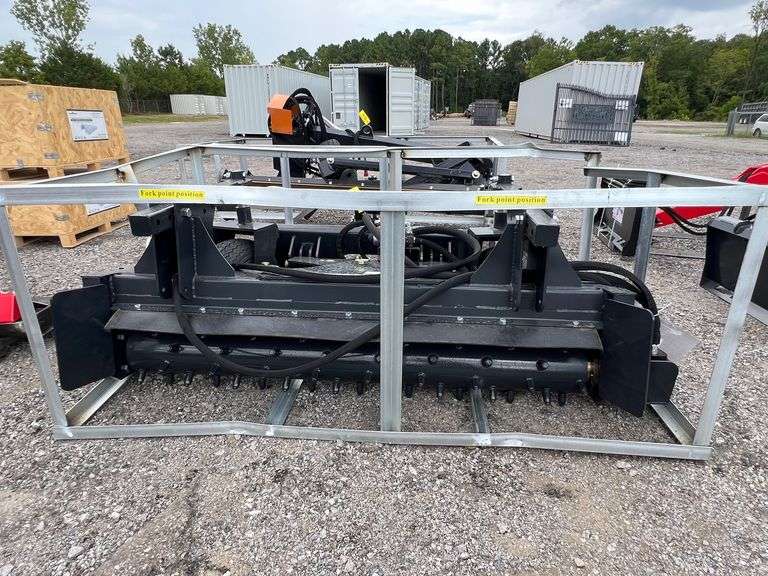 2025 Landhonor Unused PR-12-72W Skidsteer 72in Power Rake image