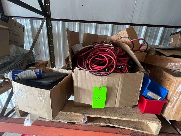 Boxes of extension cords and cables image