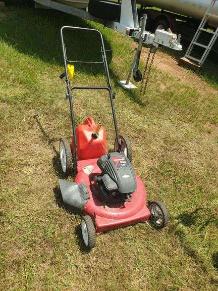 Craftsman 22 inch mower with gas can