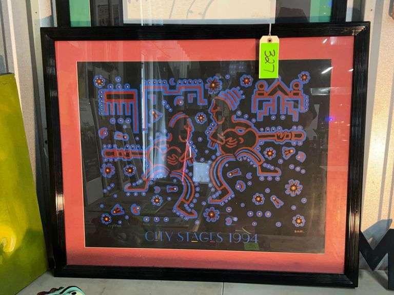 (2) Framed Art Pieces: City Stages/Numbered/Signed