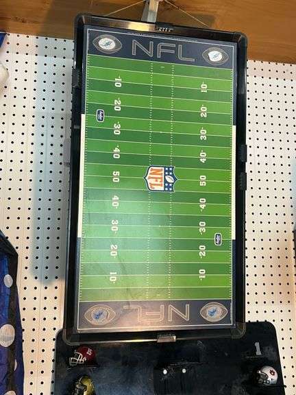 College Football Tracker Board with helmets/megaphone