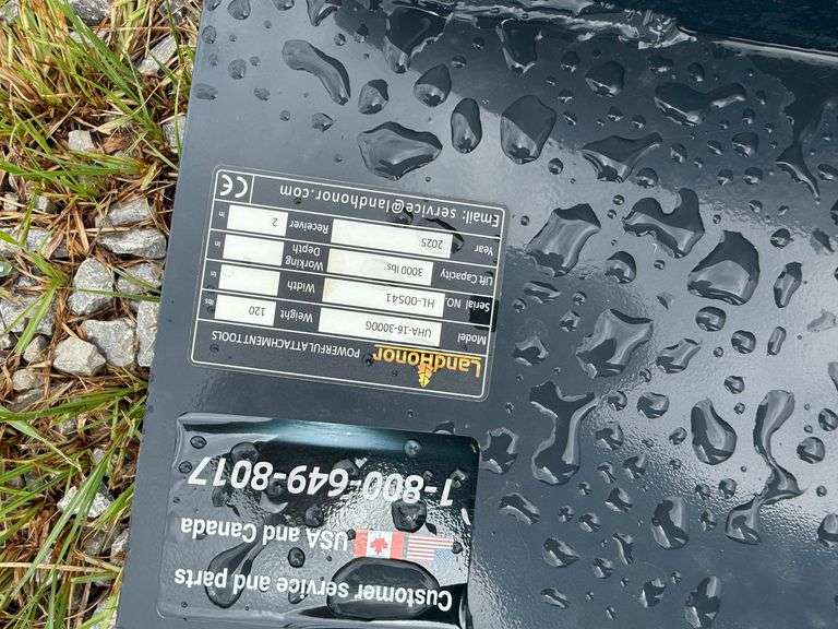 2025 Landhonor Unused UHA-16-3000G Skidsteer Universal Hitch Adapter