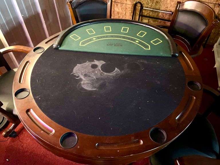 Poker Table with (4) Chairs