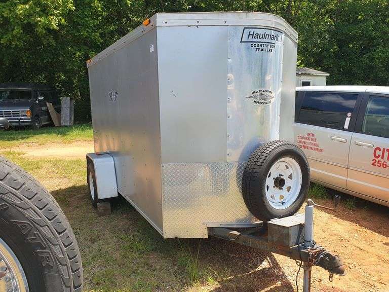 12 ft Haulmark Transport DLX Motorcycle Carrier with Solar Panel