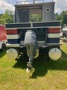 28 ft Pontoon Boat on trailer