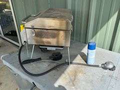 NexGrill - Gas - and Metal trashcan