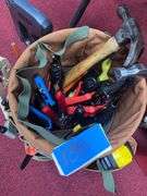 Bucket of various tools