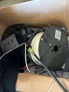 LARGE LOT of misc reel parts, surveillance equipment, large amounts of wire cables