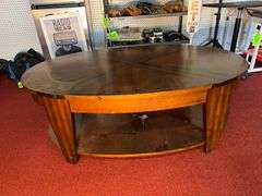 Oval Wood Coffee Table
