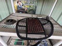 (2) Plastic shelves/table, misc