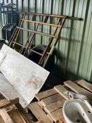 Large lot : Sink/cabinet/shelves