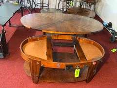 Oval Wood Coffee Table