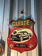 (3) Metal Car Signs/Route 66