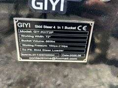 2025 GIYI Unused GY-KH72F Skid Steer 4 in 1 Combination Bucket