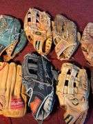 (9) Baseball gloves
