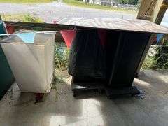 Lot of trash cans
