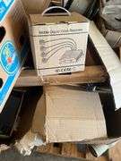 LARGE LOT of misc reel parts, surveillance equipment, large amounts of wire cables