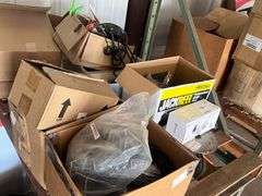 (2) Pallets of misc reel parts and wire