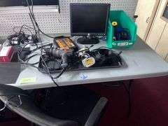 (2) Tables with all contents and desk chair