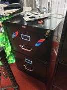 (2) file cabinets and (1) rolling file