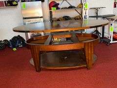 Oval Wood Coffee Table