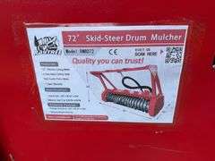 2025 Raytree Unused RMBD72 Skidsteer Drum Mulcher