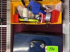 (2) Tool boxes with socket sets / Stack on misc items