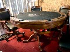 Poker Table with (4) Chairs