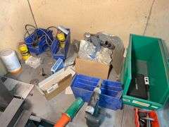 Ryobi Bench Drill Press with Laser with table & contents