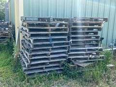 All Outdoor pallets behind building