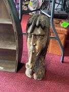 Wooden Boat/Hand Carved Statue
