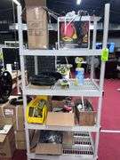 LARGE LOT:  Shelf with all contents, (6) boxes of wire/(3) reels