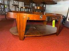 Oval Wood Coffee Table