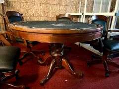 Poker Table with (4) Chairs