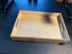 (5) Various size arm chair trays