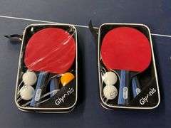 Ping Pong table with paddles