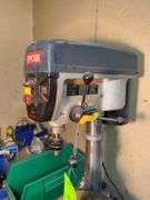 Ryobi Bench Drill Press with Laser with table & contents