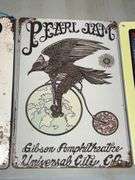 (5) Metal Band Signs