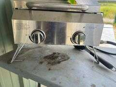 NexGrill - Gas - and Metal trashcan