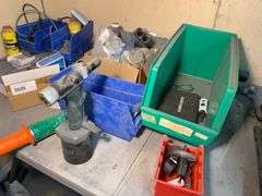 Ryobi Bench Drill Press with Laser with table & contents