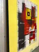 (2) Abstract Art - hand painted canvas