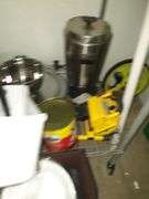 Wire Shelf with all contents: cookware, plastic bowls, etc,