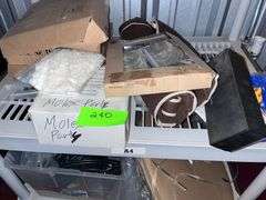 Plastic Shelf with Contents