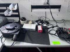 (2) Tables with all contents and desk chair