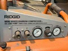 Rigid Mini wheelbarrel 5 gallon 90 PSI Compressor